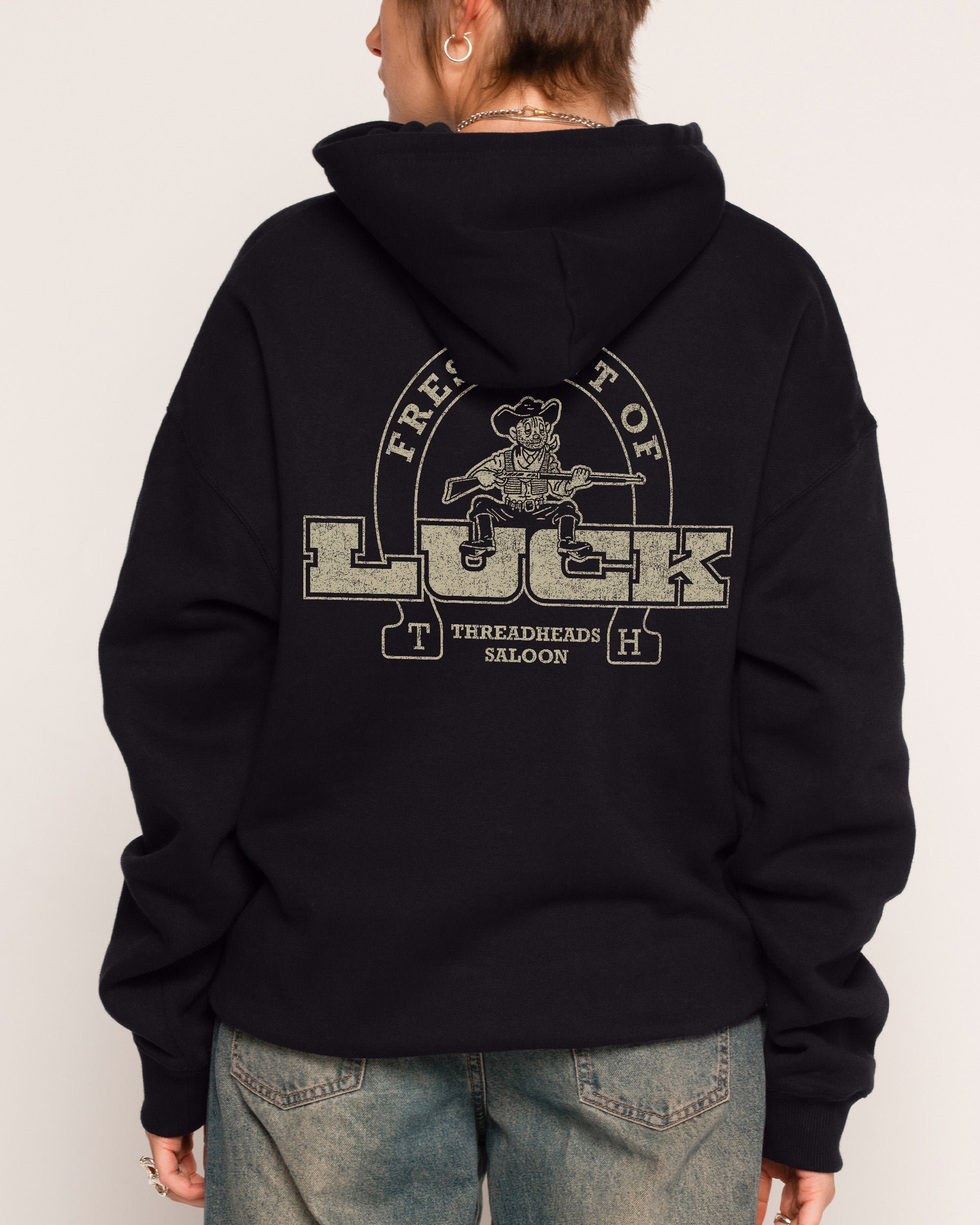 Fresh Out of Luck Hoodie - Premium Unisex Graphic Hoodie 340 GSM Cotton Blend