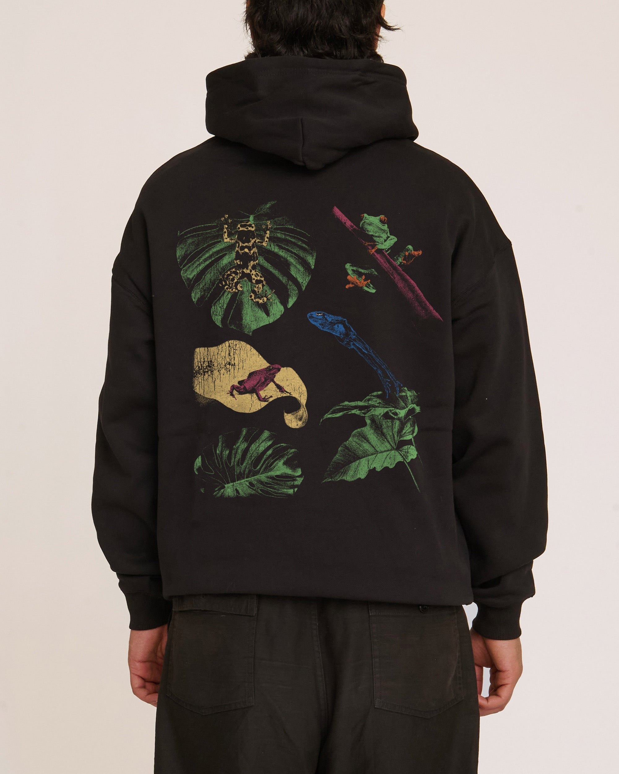 Man I Love Frogs Jungle Edition Hoodie - Premium Unisex Graphic Hoodie