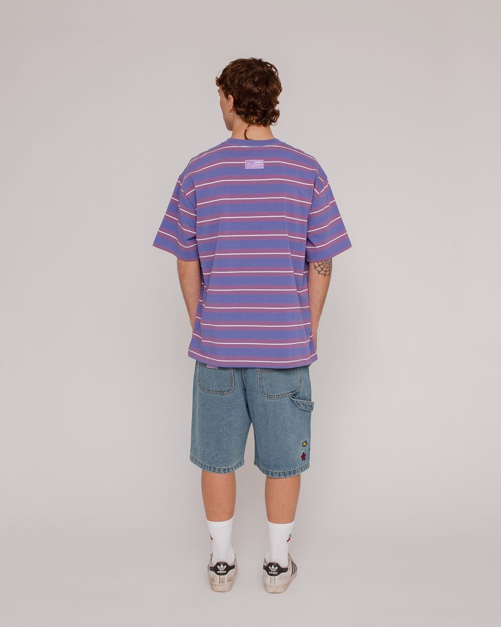 Smurfs Flat Note Oversized Graphic Tee - Unisex 100% Combed Cotton 250 GSM
