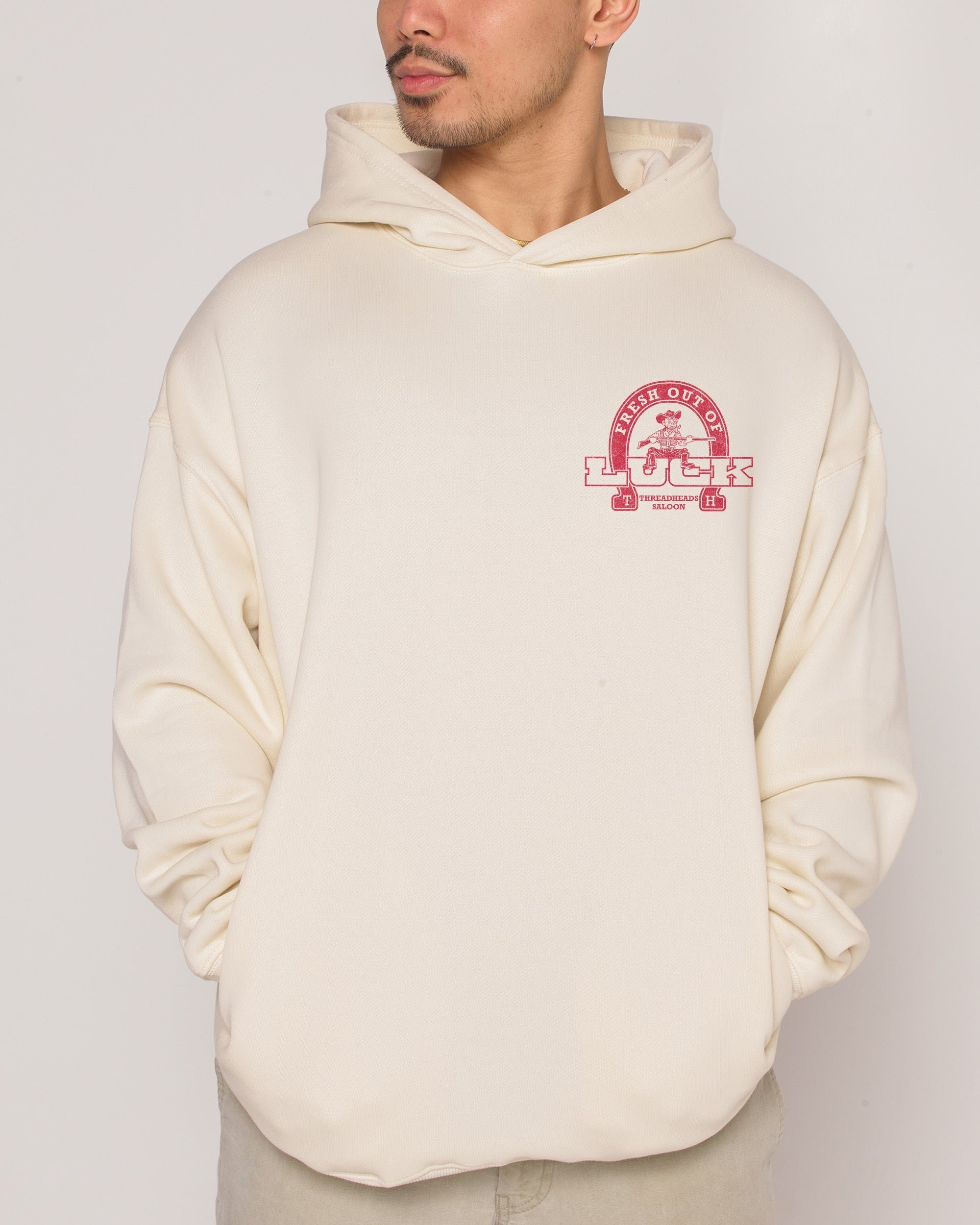 Fresh Out of Luck Hoodie - Premium Unisex Graphic Hoodie 340 GSM Cotton Blend