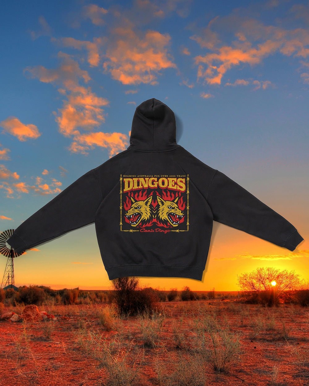 Territory Dingoes Hoodie - Premium Unisex Graphic Hoodie 340 GSM Cotton Blend