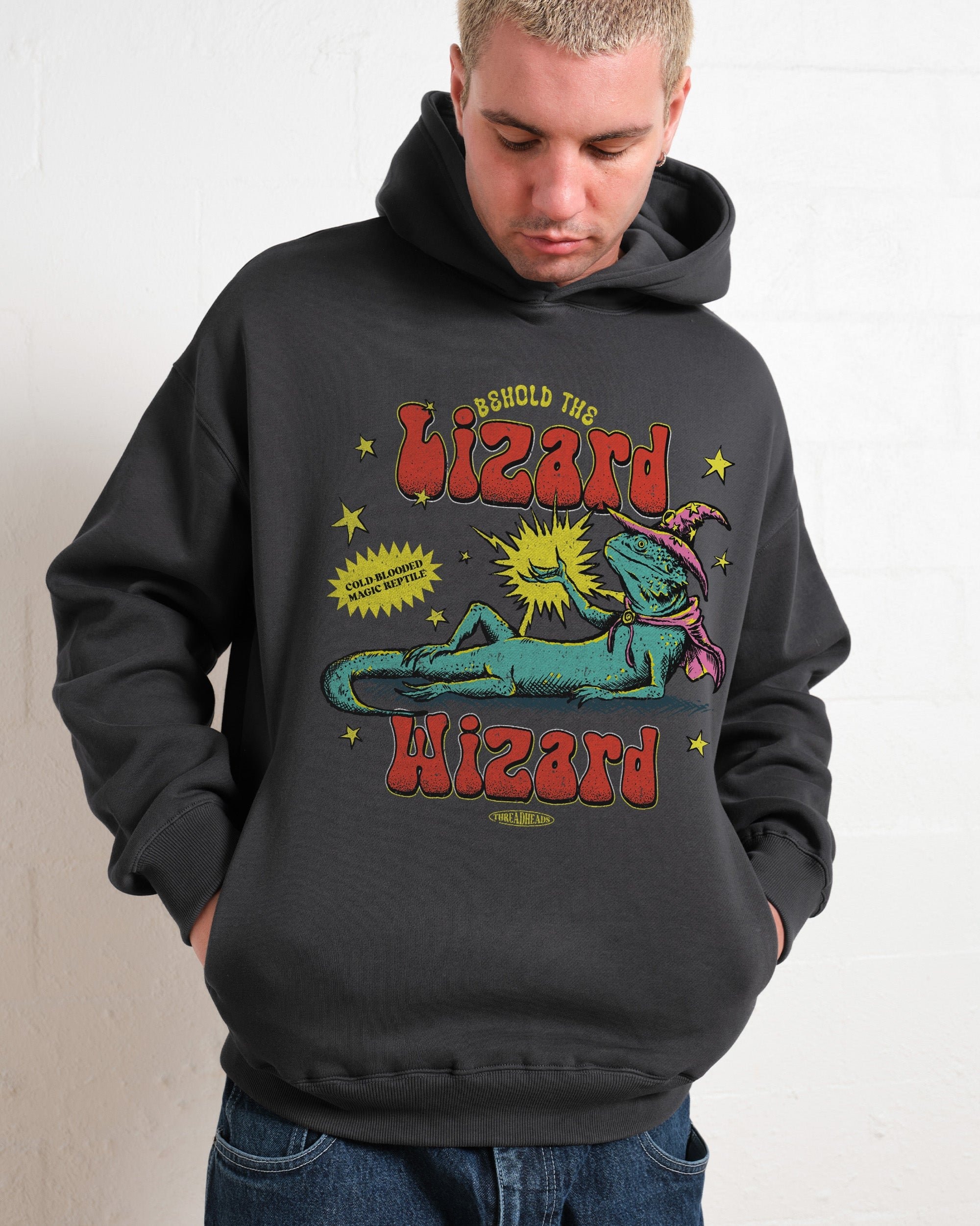 Lizard Wizard Hoodie - Premium Unisex Graphic Hoodie 340 GSM Cotton Blend