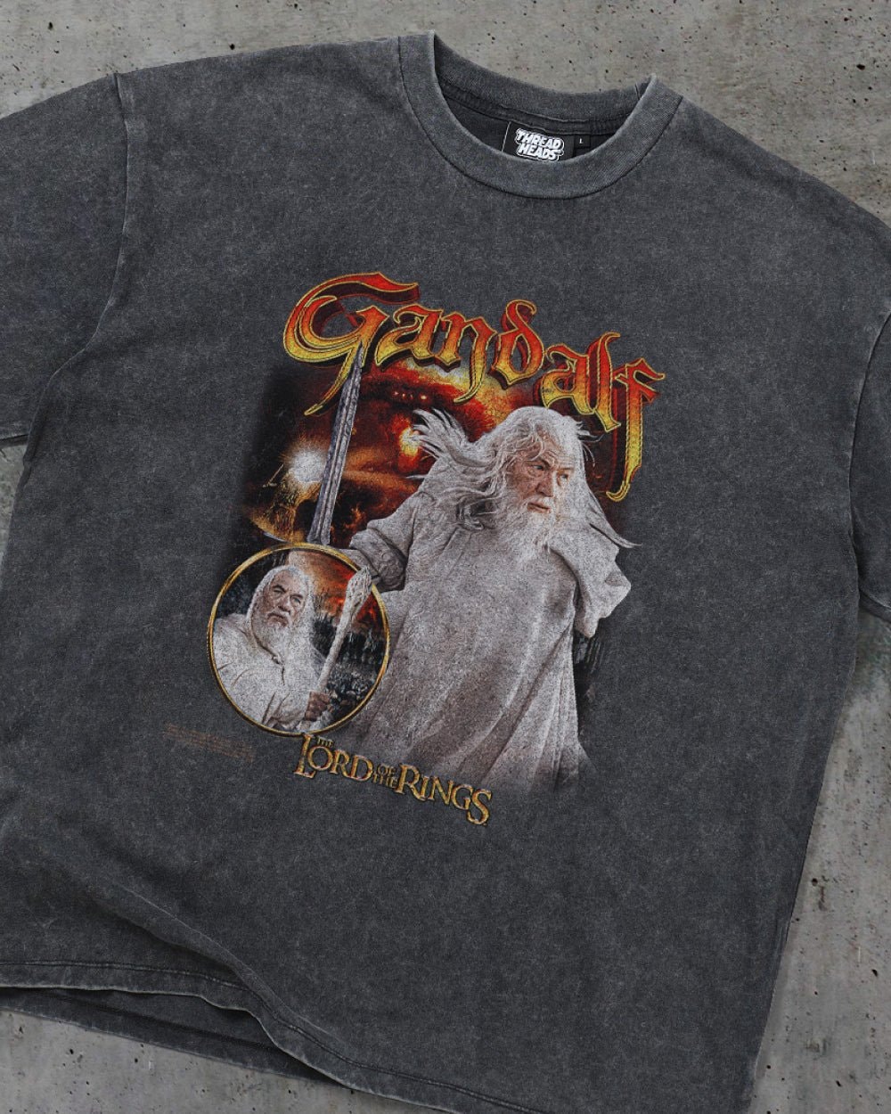 Gandalf the White Oversized T-Shirt - Lord of the Rings Graphic Tee Unisex White