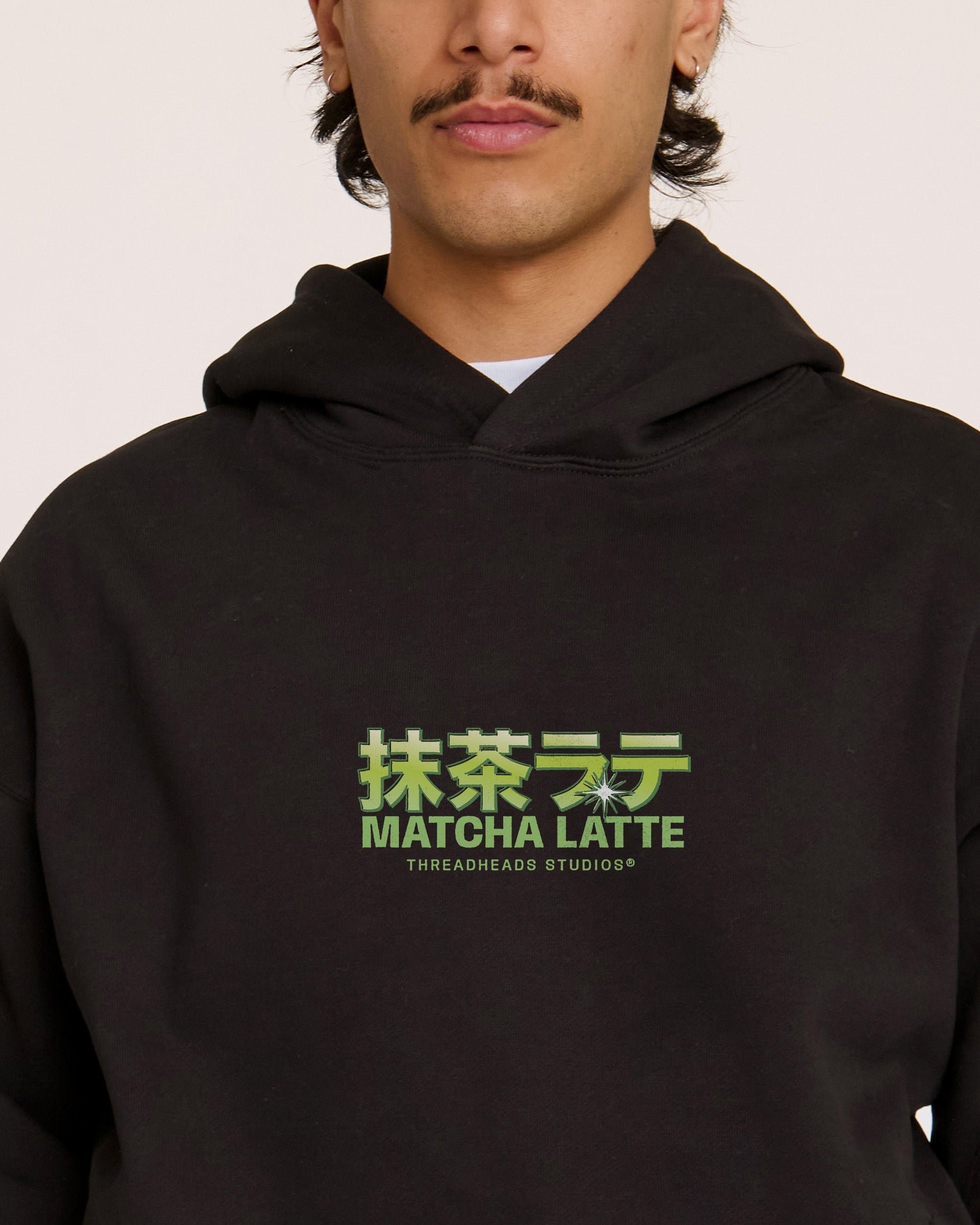 Matcha Latte Hoodie - Premium Unisex Graphic Hoodie 340 GSM Cotton Blend