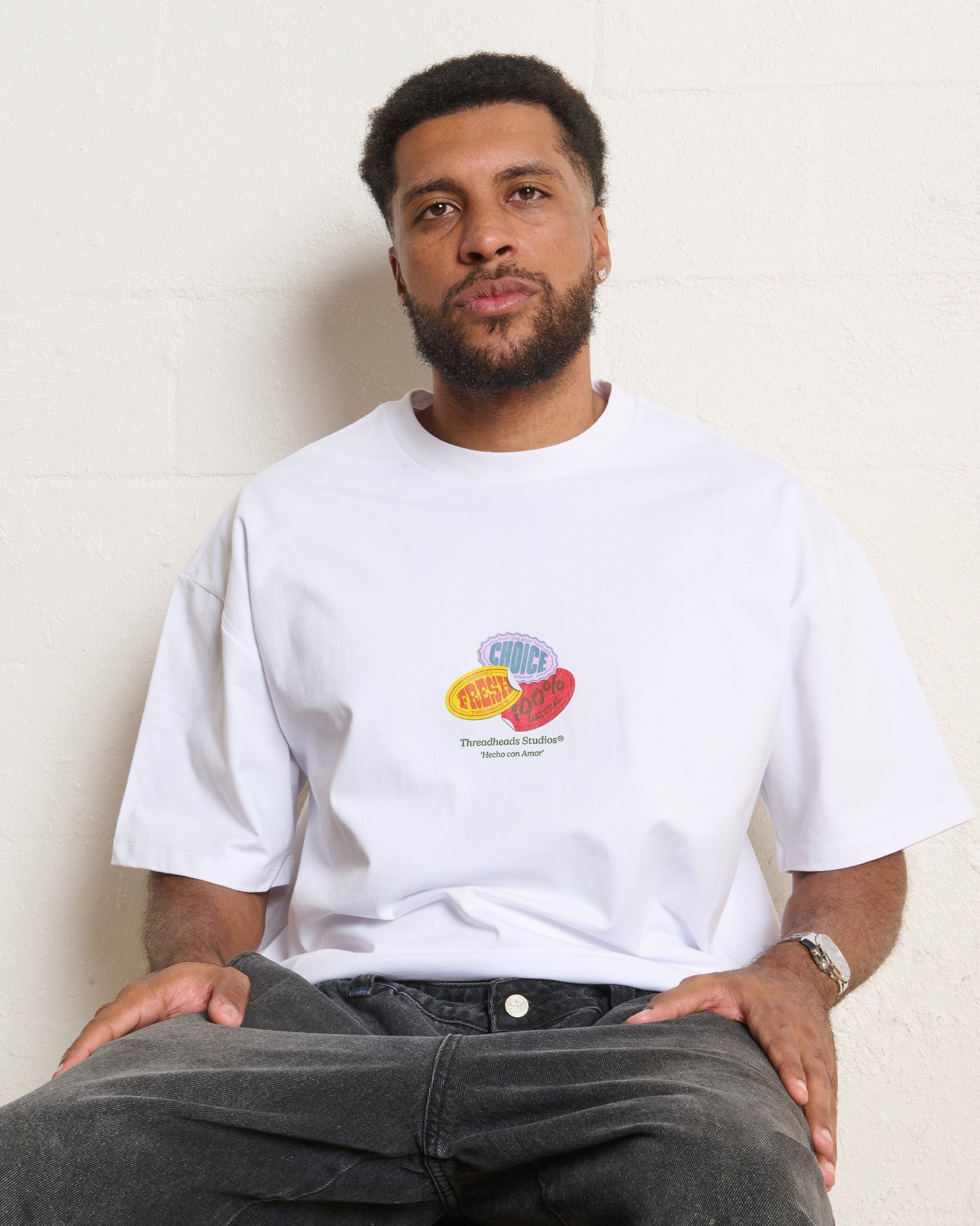 Aguacate Oversized Unisex Tee - Threadheads 90s Graphic T-Shirt, 100% Combed Cotton