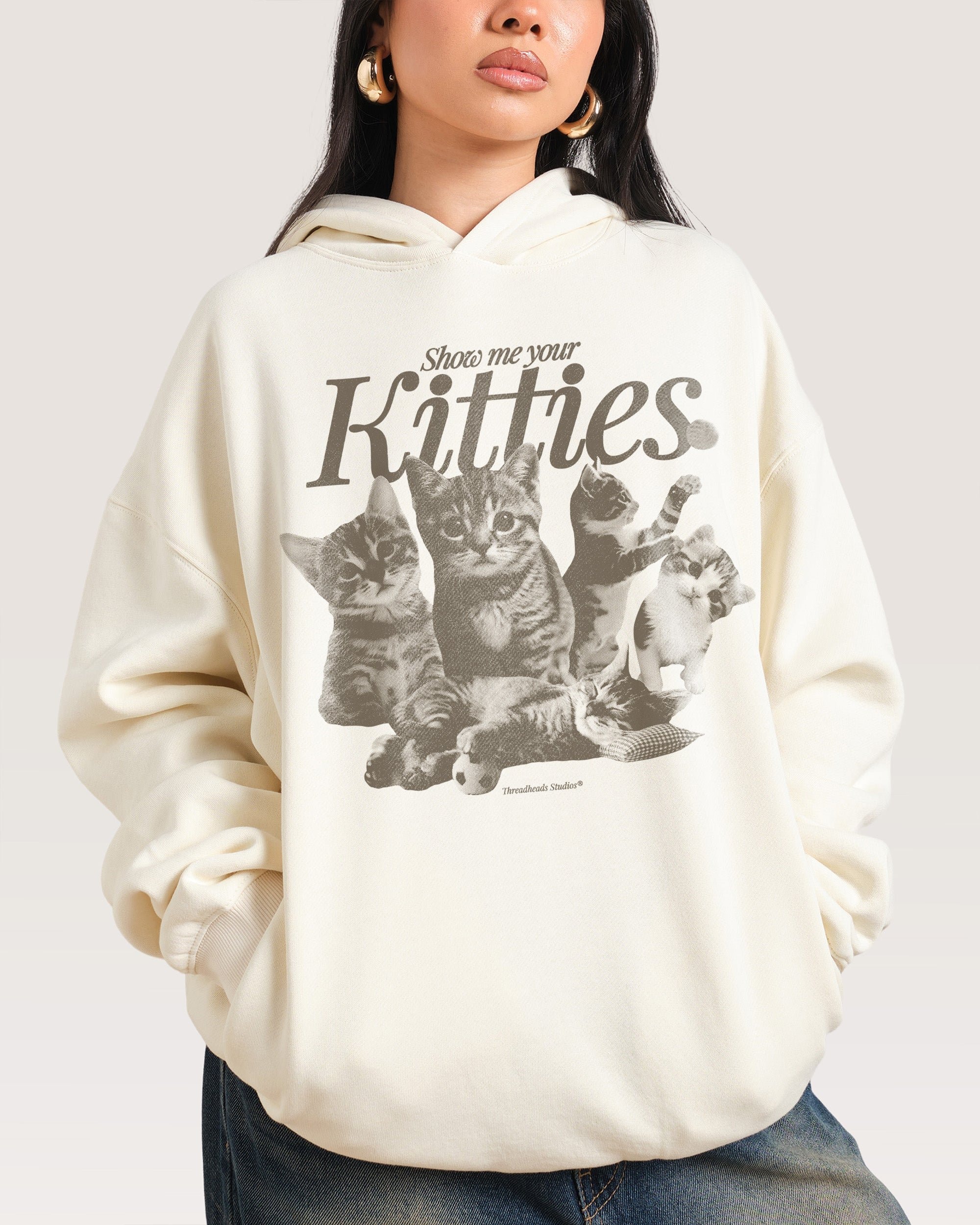 Show Me Your Kitties Hoodie - Premium Unisex Graphic Hoodie