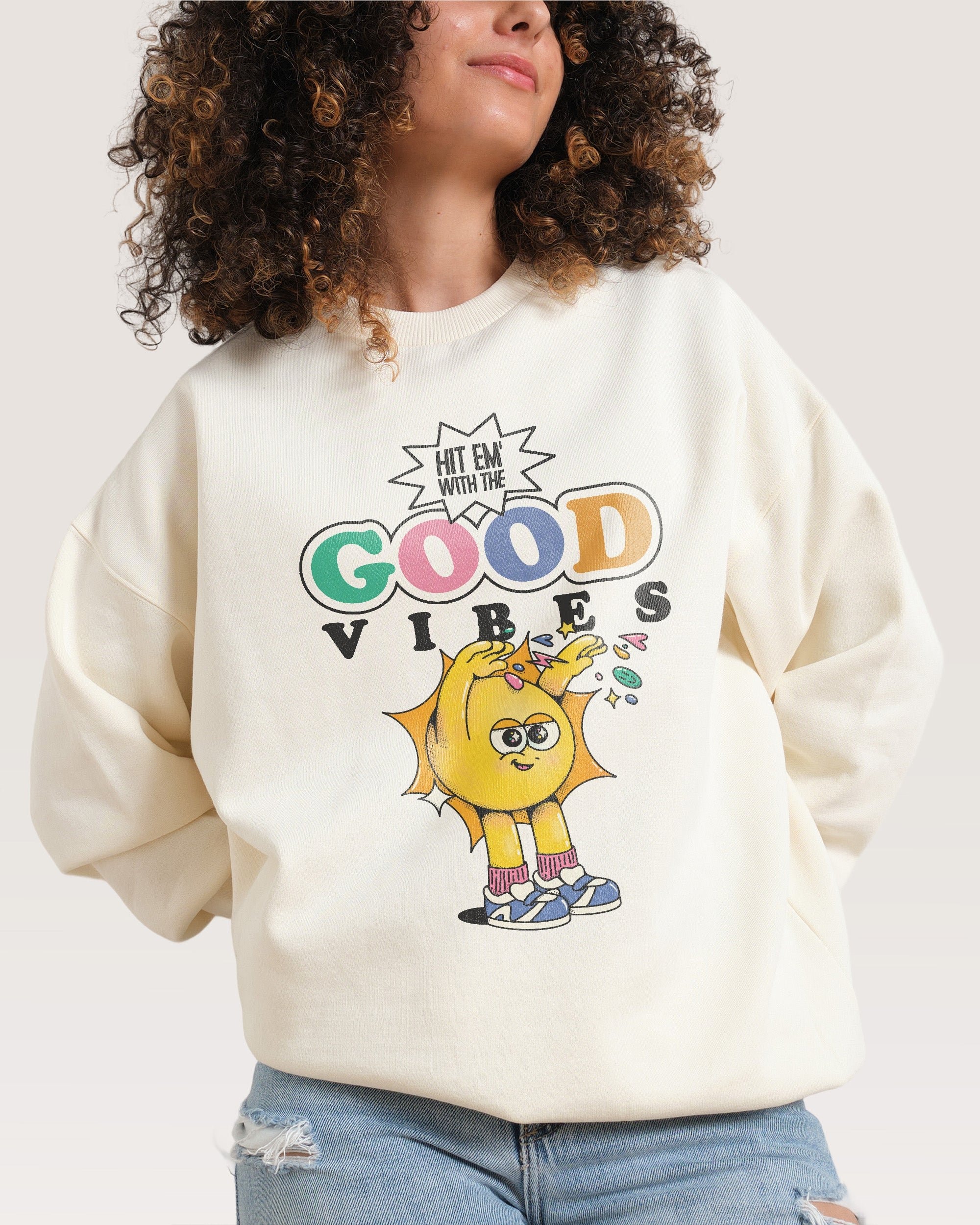 Good Vibes Sweatshirt - Premium Unisex Graphic Sweatshirt by My Sunbeam