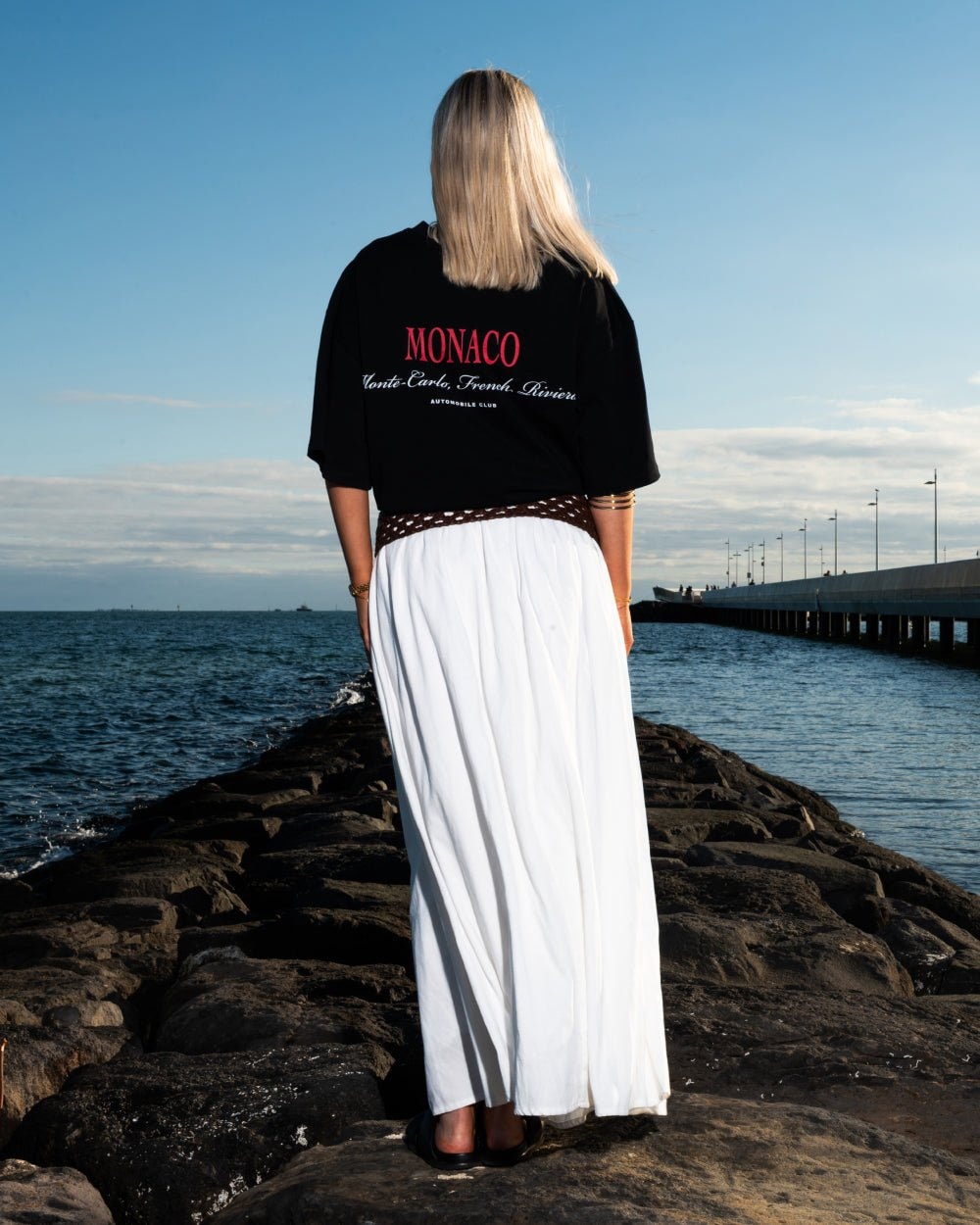 Monaco Auto Club Oversized Graphic Tee - 90s Boxy Fit Unisex Heavyweight Cotton T-Shirt